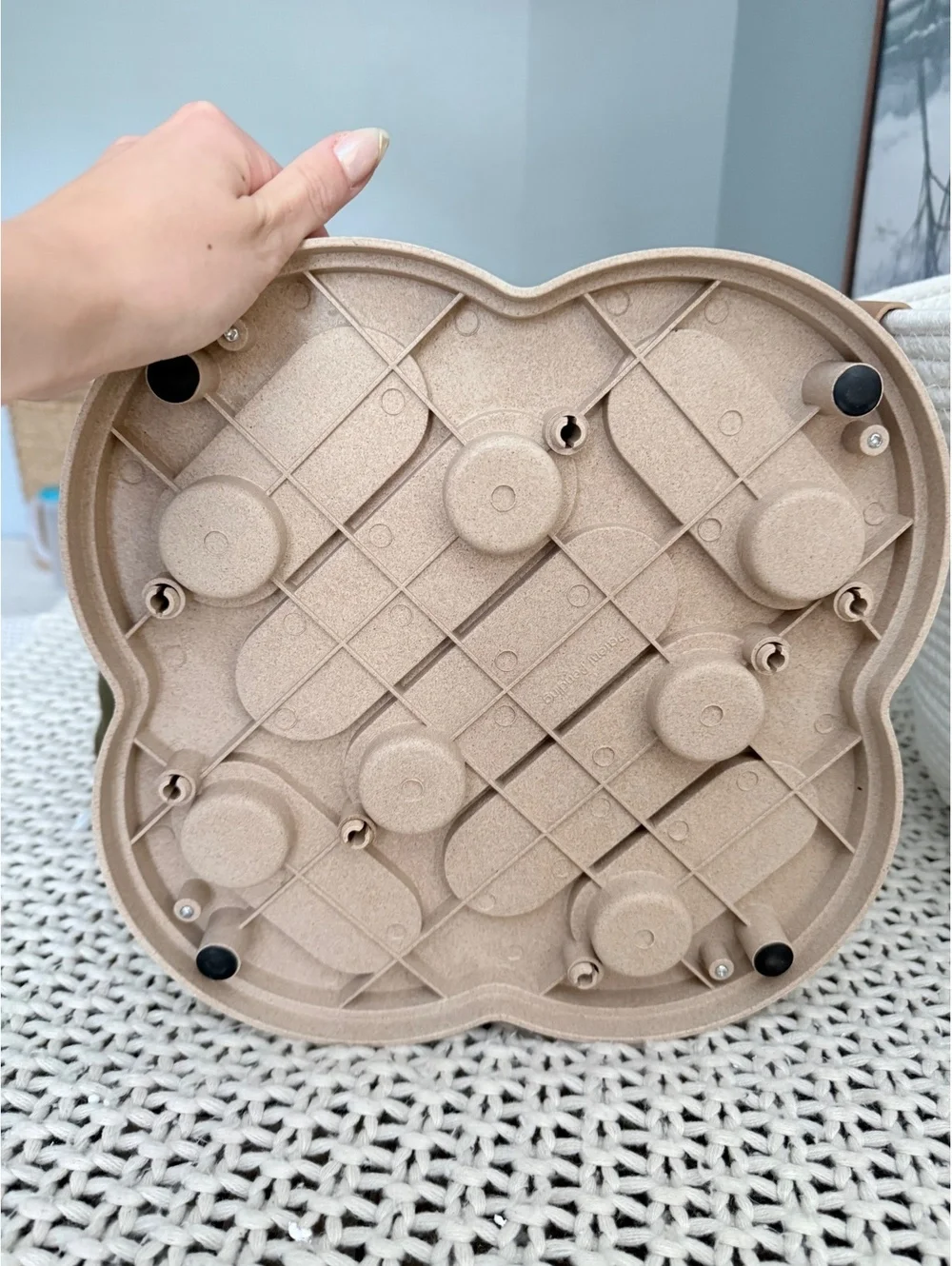 Beige Interactive Dog Treat Puzzle & Slow Feeder Toy